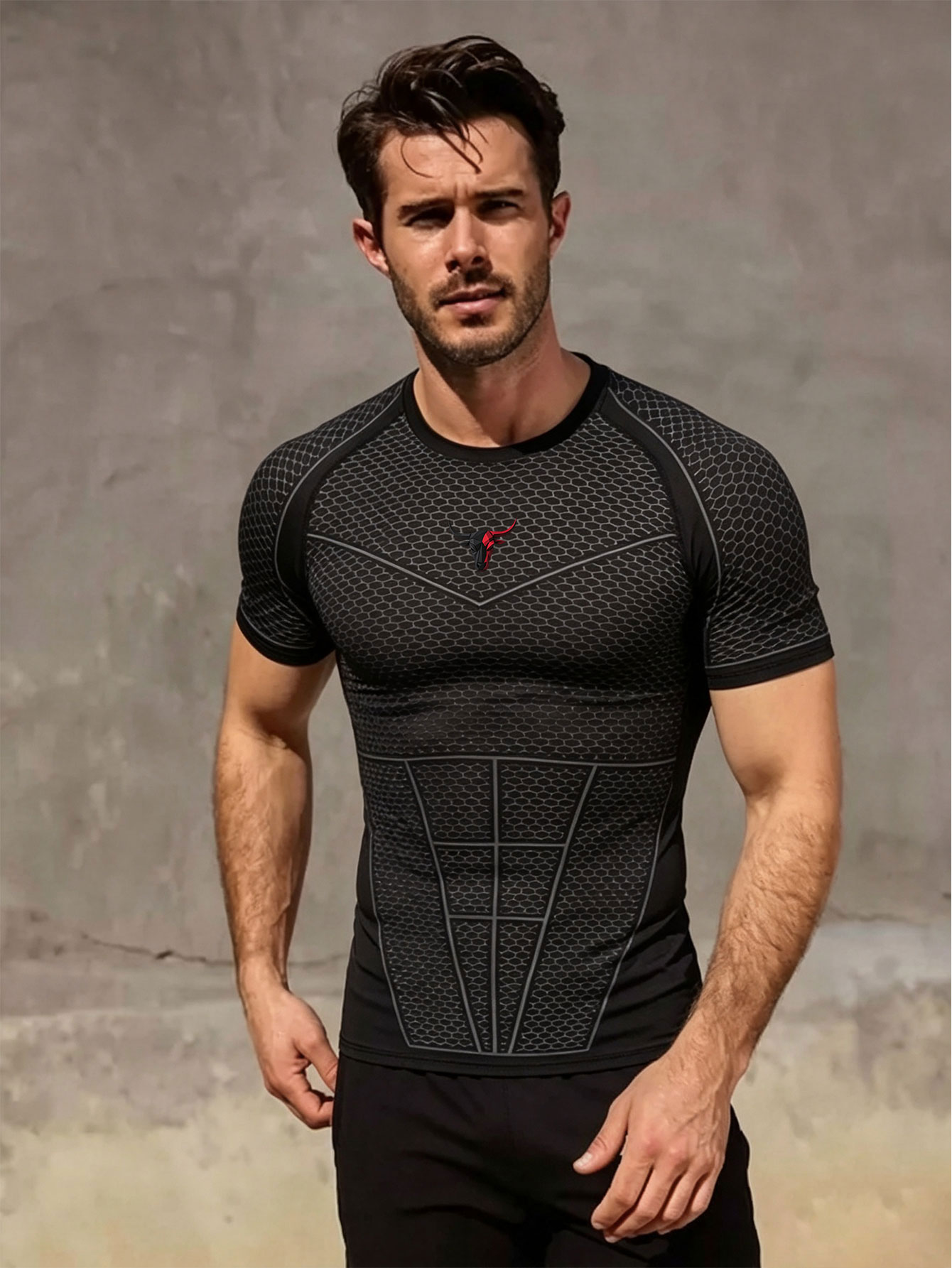 Gym Hub Printed Men's Compress - Outdoor Sport.Hub 评论和价格