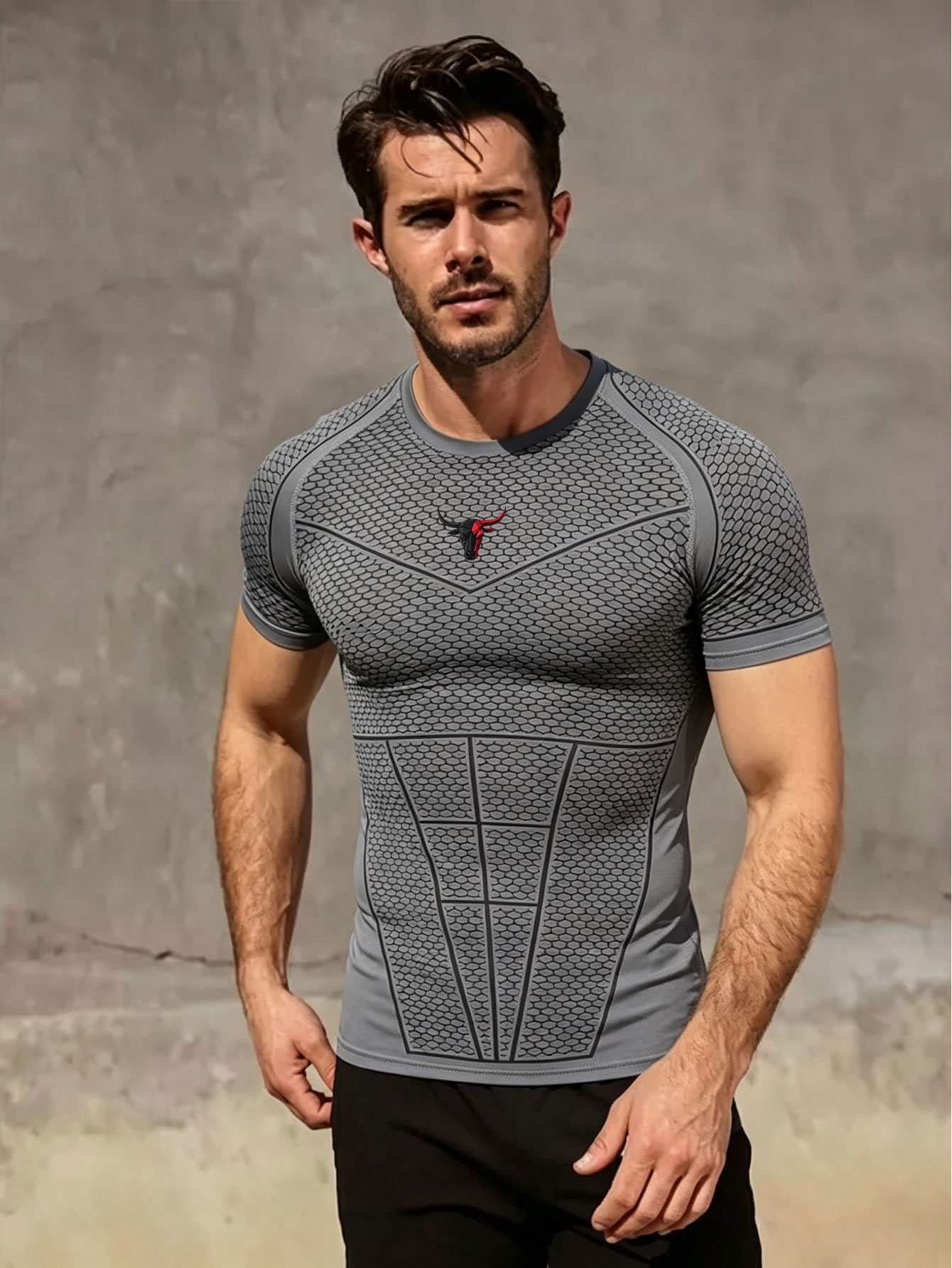 Gym Hub Printed Men's Compress - Outdoor Sport.Hub 评论和价格