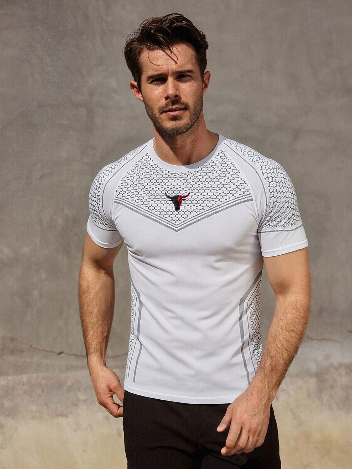 Gym Hub Printed Men's Compress - Outdoor Sport.Hub 评论和价格