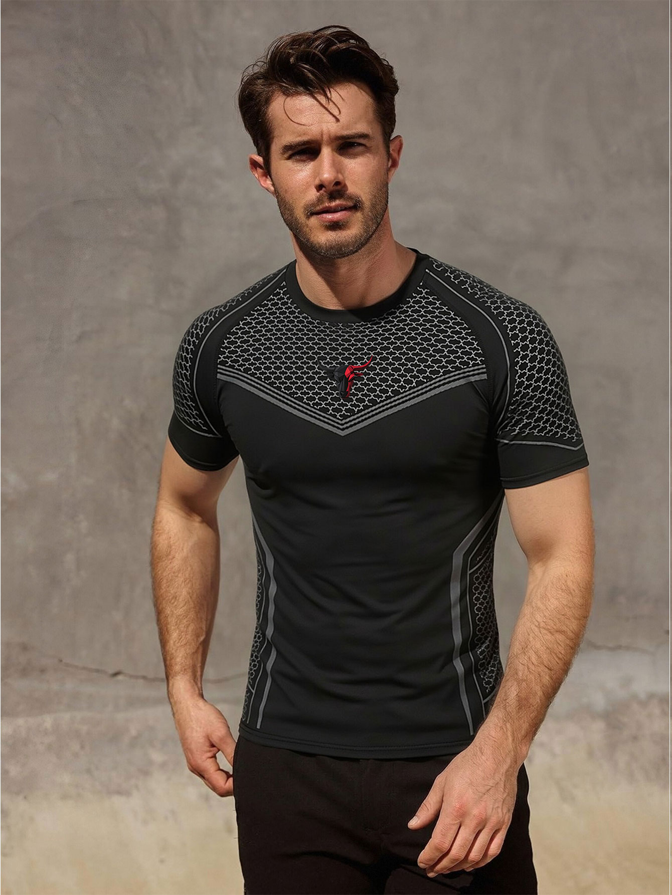Gym Hub Printed Men's Compress - Outdoor Sport.Hub 评论和价格