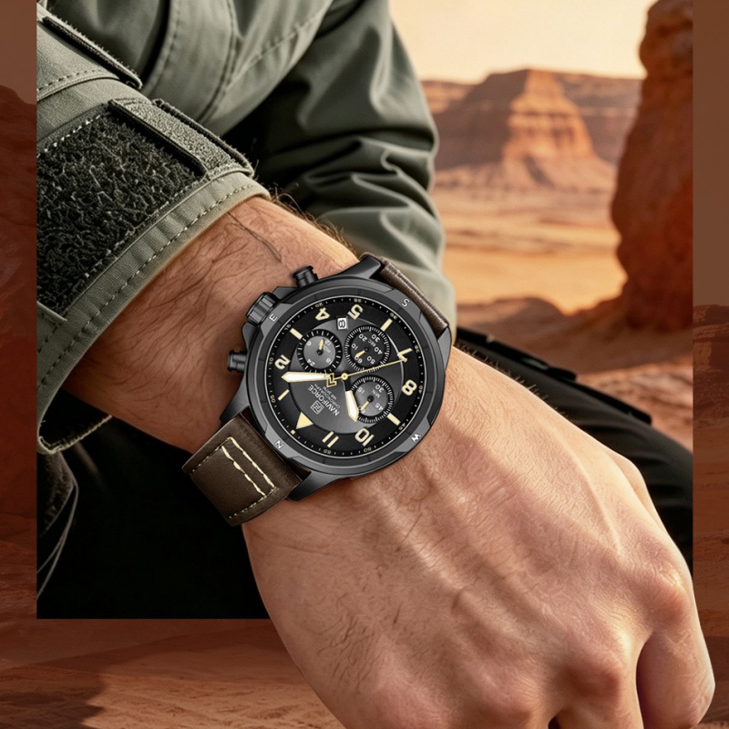 NAVIFORCE Male Stylish Chronog - Outdoor Sport Smart Watch 评论和价格