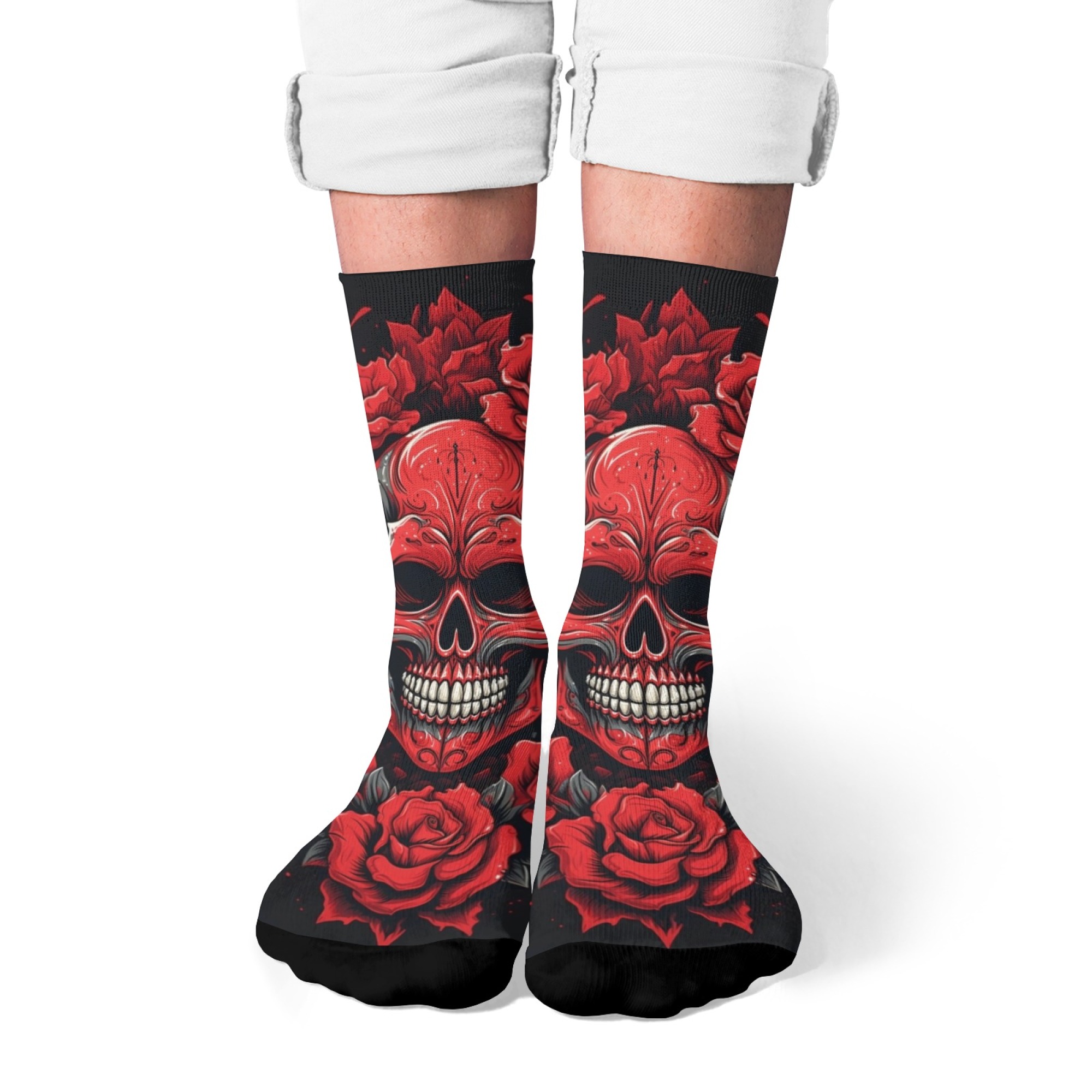 Vintage Rose Skull Fashion Soc - Outdoor Sport Hose 评论和价格
