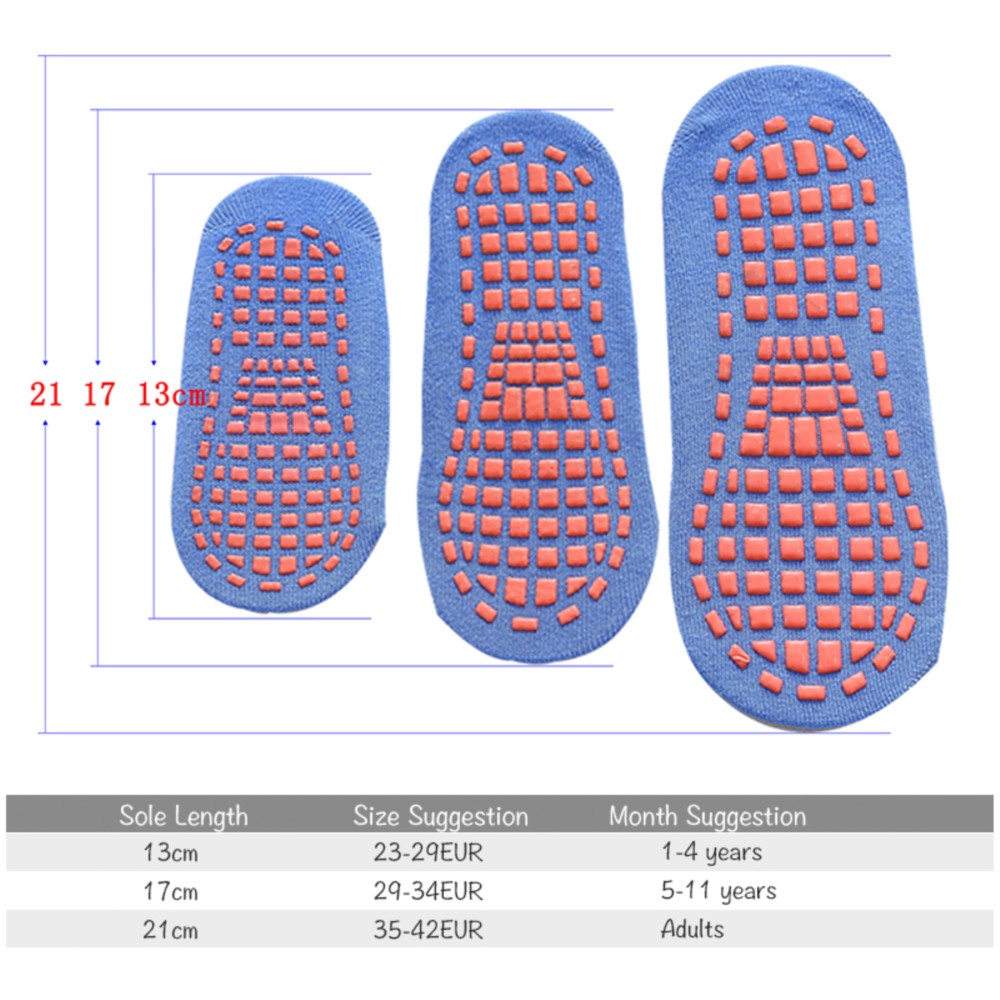 Kids Adults Anti-Slip Socks Pa - Trampoline Park Sock 评论和价格