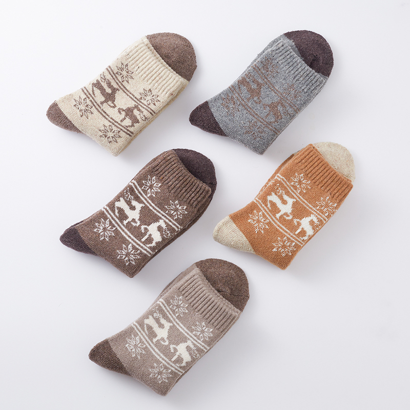 5Pairs Winter Thicken Wool Soc - Outdoor Sport Hose 评论和价格