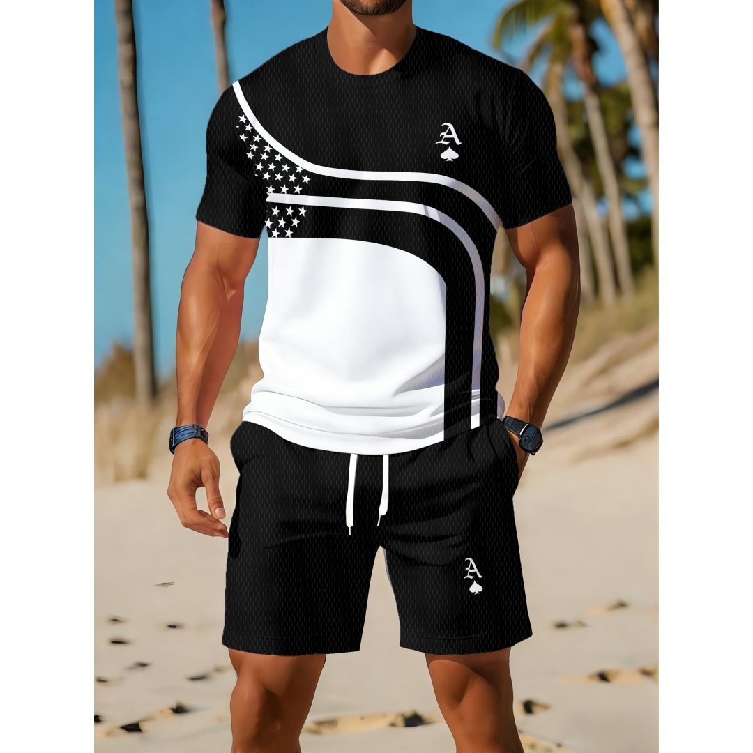 Summer Men's Casual Trendy Cur - Outdoor Sport Outfit 评论和价格