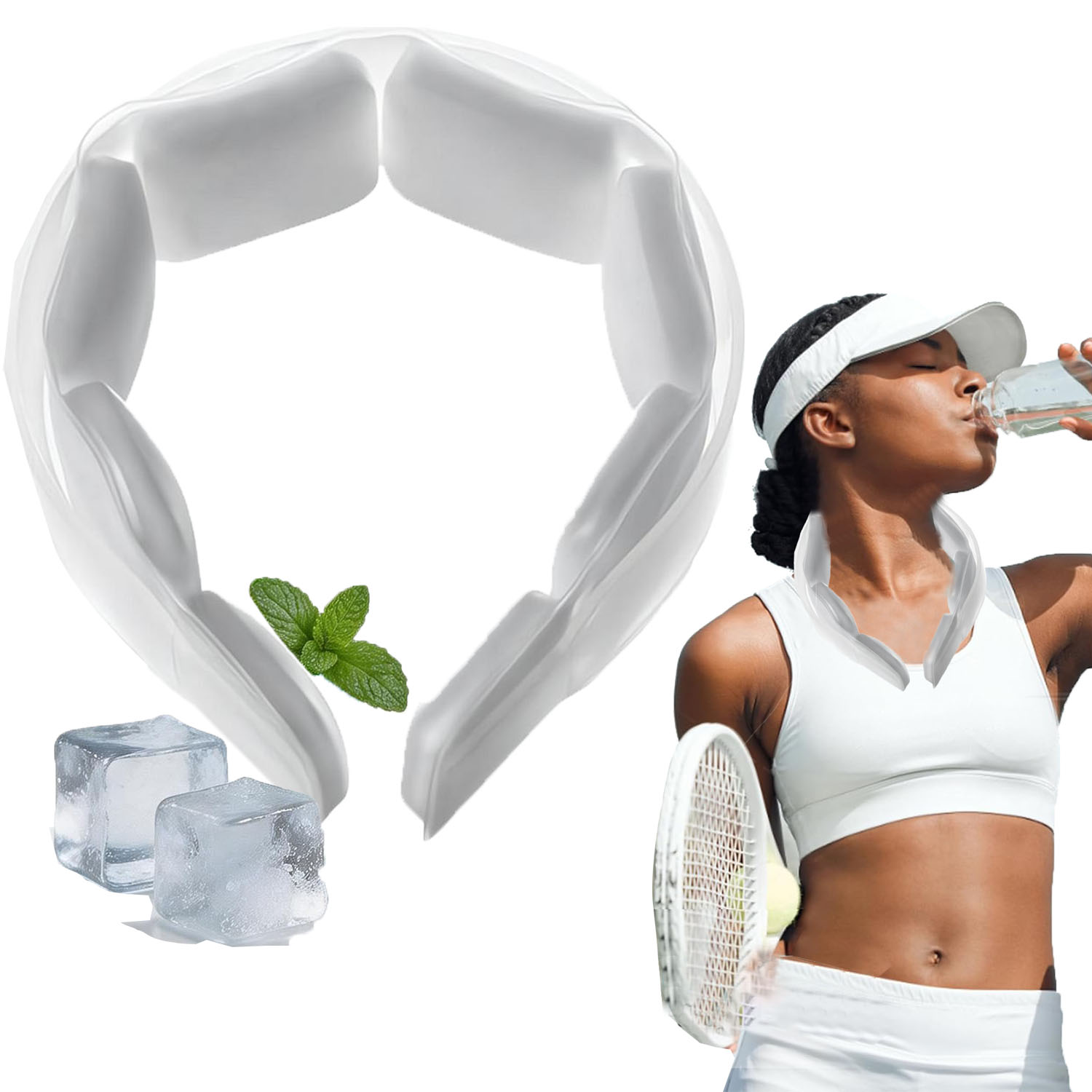 Reusable Ice Neck Ring Cooling - Outdoor Sport Hose 评论和价格