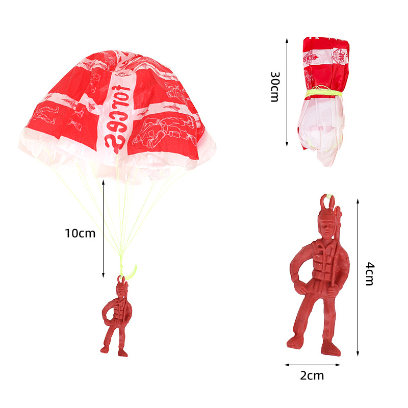 10pcs Plastic Ejecting Parachu - Outdoor Sport For Kids 评论和价格