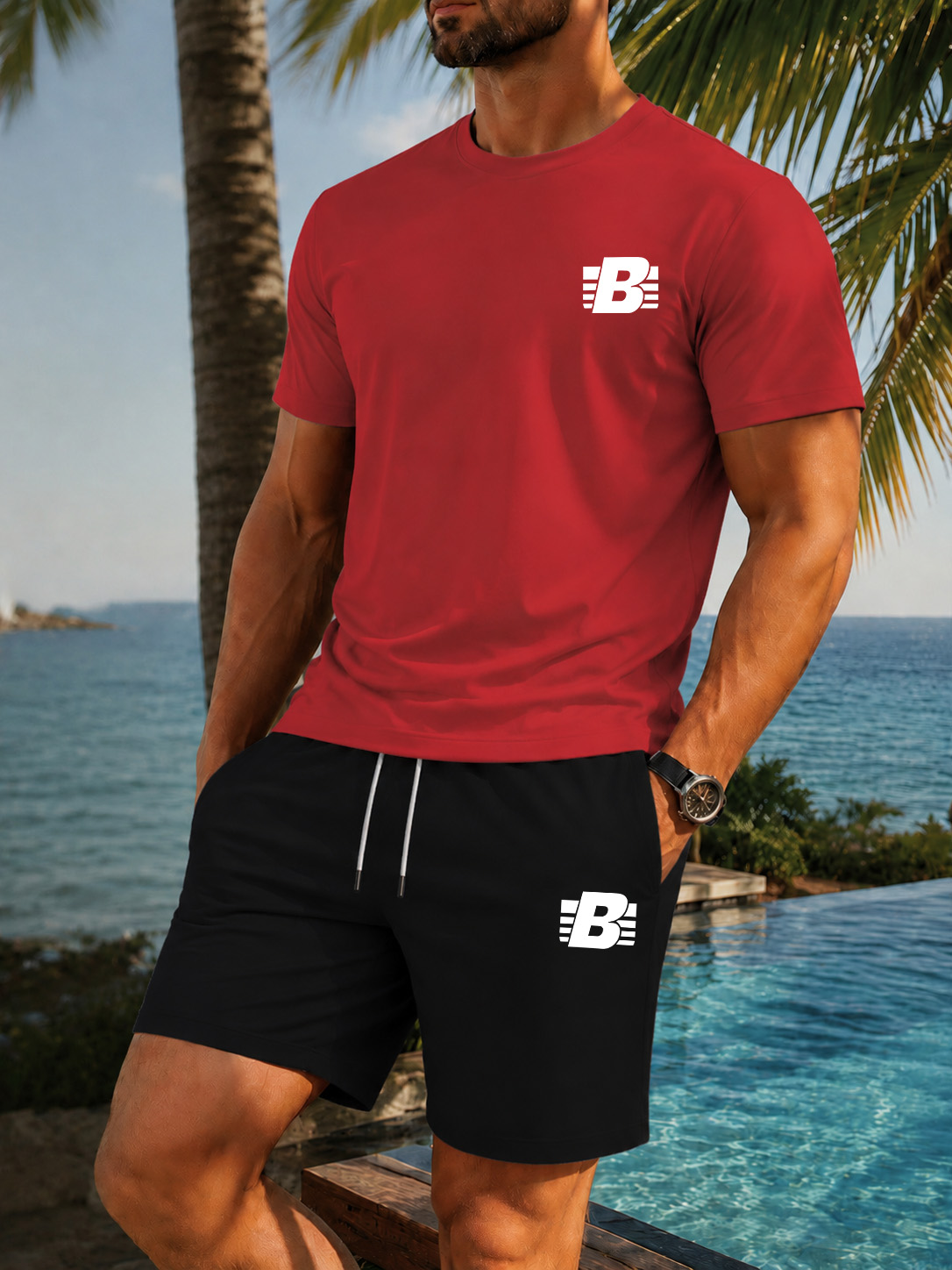 Men's 2-Piece Tracksuit Casual - Outdoor Sport Leisure 评论和价格